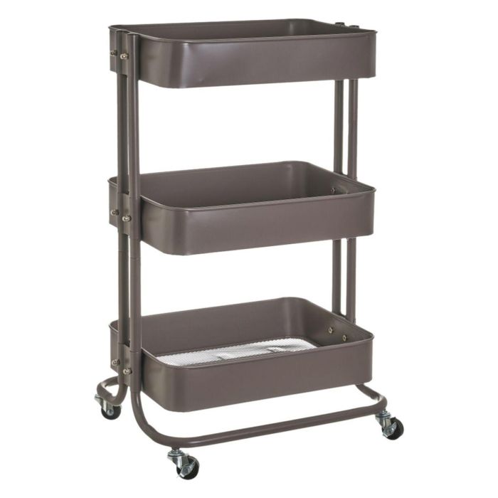 Carrito Verdulero Gris Metal 44 x 36 x 73 cm Carrito Verdulero Gris Metal 44 x 36 x 73 cm