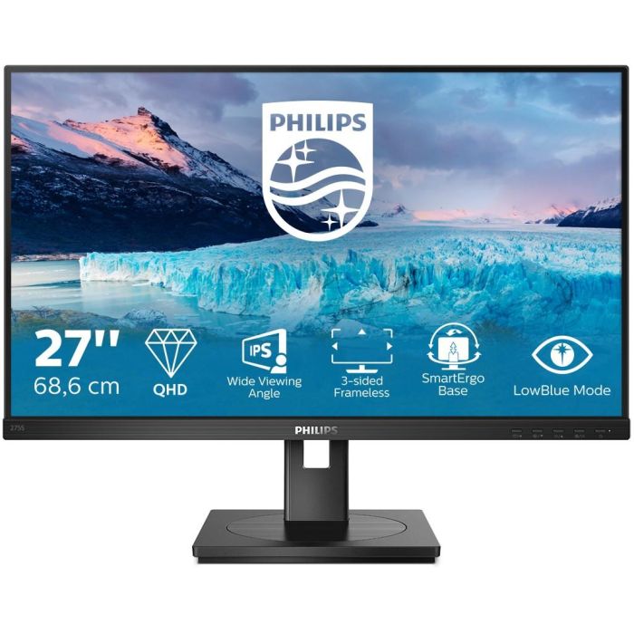 Philips 275S1AE Monitor 27" IPS 2K Ultra HD (2560x1440) 4ms 75Hz DVI HDMI DisplayPort 0 Philips 275S1AE Monitor 27" IPS 2K Ultra HD (2560x1440) 4ms 75Hz DVI HDMI DisplayPort 0
