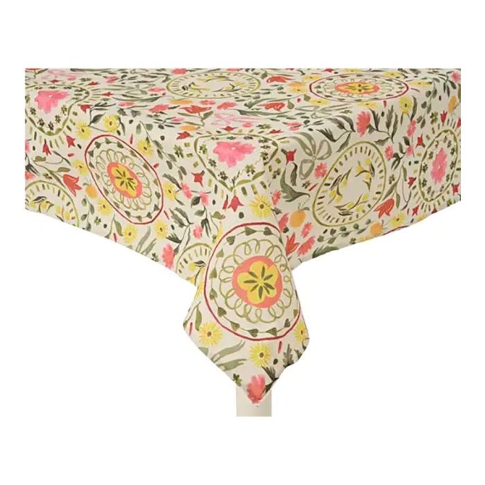 Mantel de poliéster y algodón, diseño de tulipanes, modelos variados 2