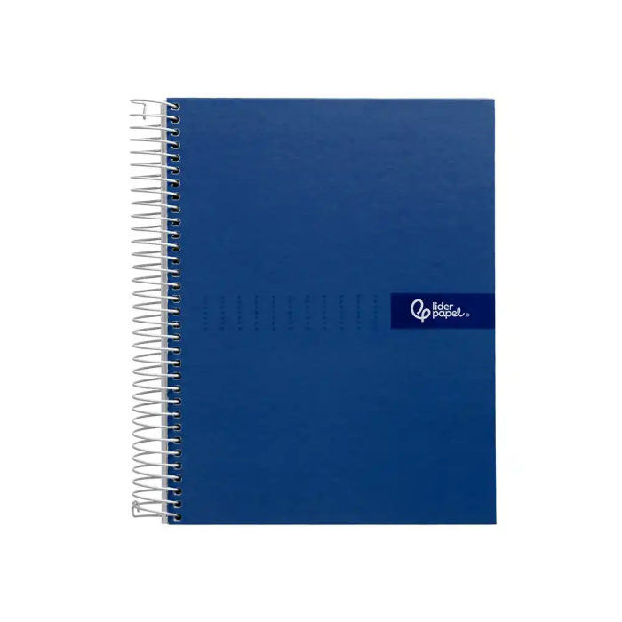 Liderpapel Cuaderno Espiral A4 Crafty Tapa Forrada 80 Hojas 90gr Cuadro 4mm Con Margen Color Azul Marino 1