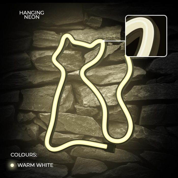 Forever Lampara Neon LED Light Cat Warm White - Iluminación Decorativa LED 4 Forever Lampara Neon LED Light Cat Warm White - Iluminación Decorativa LED 4