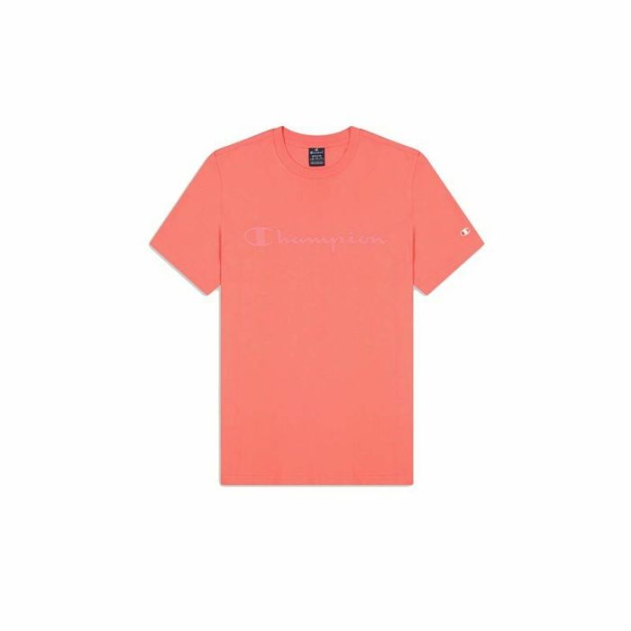 Camiseta de Manga Corta Hombre Champion Crewneck Rosa M 0 Camiseta de Manga Corta Hombre Champion Crewneck Rosa M 0