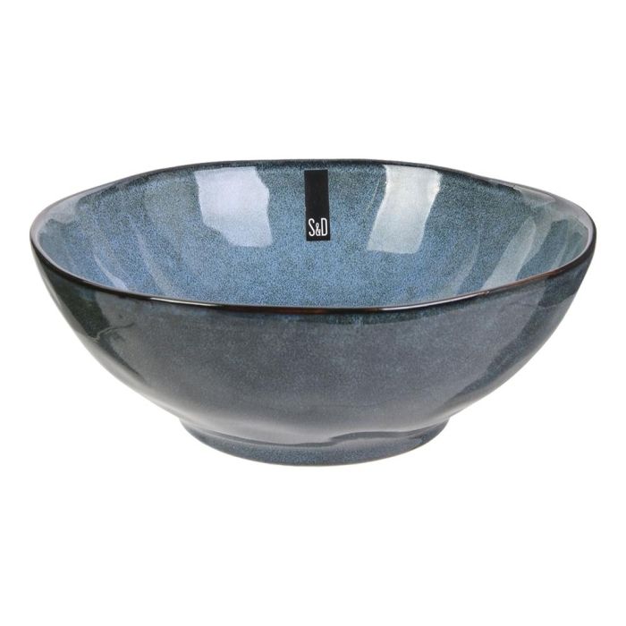 Home Deco Factory Bol Gres Azul Natural Diámetro 19.5 cm Altura 7.3 cm Capacidad 800 ml 2