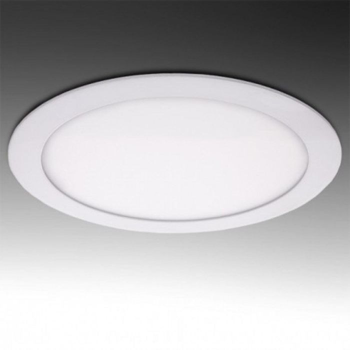 Placa LED Circular Downlight Empotrable 20W 1600Lm Blanco Frío 6000K 240mm Ø Ultrafina IP25 40.000H GR-RDP15-20W-CW-EP01 1