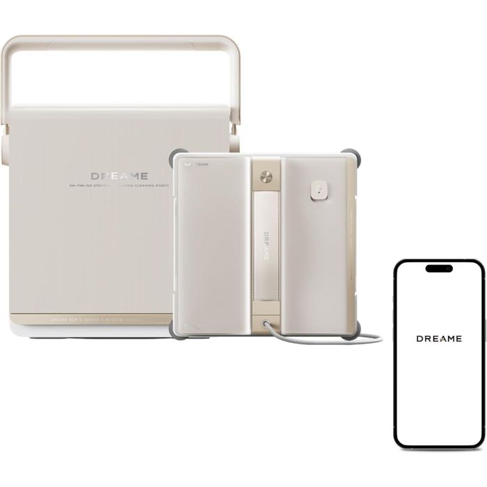 Dreame AABHR79067 Estación C1 - Robot Limpiacristales con Protección Completa, Estación Móvil y Gestión Automática de Cable