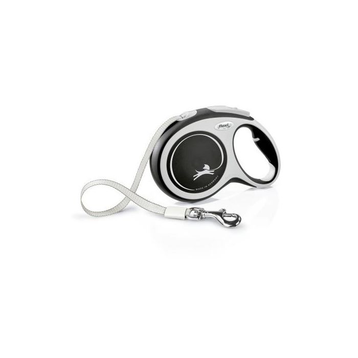 Flexi New Comfort Correa Retráctil para Perro Cinta Negro 8 Metros Talla L hasta 60 kg con Freno Mejorado y Compatible con Accesorios 0 Flexi New Comfort Correa Retráctil para Perro Cinta Negro 8 Metros Talla L hasta 60 kg con Freno Mejorado y Compatible con Accesorios 0