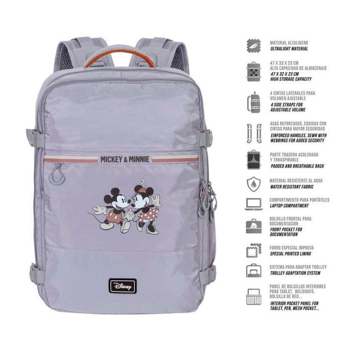 Disney Minnie Mouse Mochila de Viaje Grande 47x23x33cm Multicolor 35L 1 Disney Minnie Mouse Mochila de Viaje Grande 47x23x33cm Multicolor 35L 1