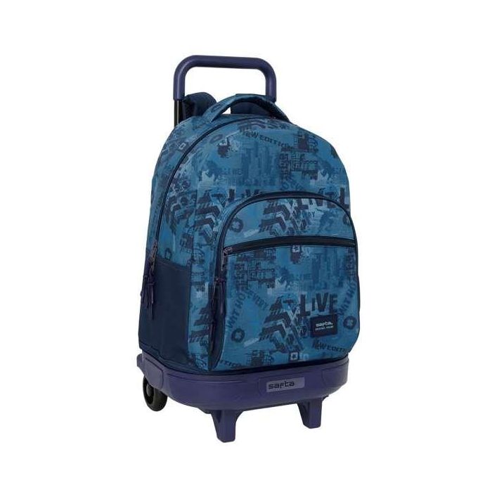 Mochila gde. c/ruedas compact ext.simple safta "new edition" 33x45x22 cm 0 Mochila gde. c/ruedas compact ext.simple safta "new edition" 33x45x22 cm 0