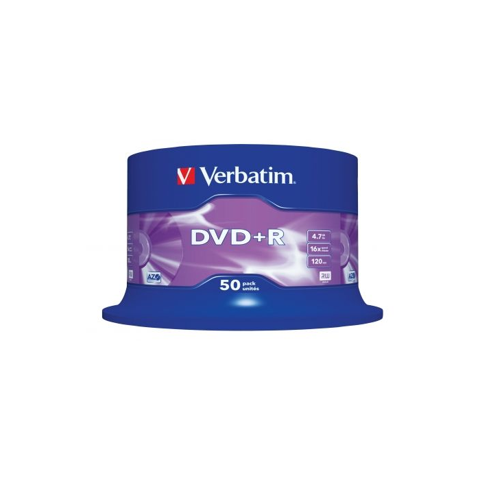 VERBATIM DVD+R 4.7GB 16x Advanced AZO (Tarrina 50) 1 VERBATIM DVD+R 4.7GB 16x Advanced AZO (Tarrina 50) 1