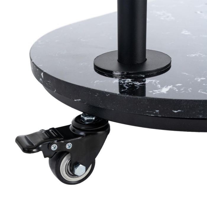 Espejo Recibidor Negro Metal-Mármol 80 X 32 X 175 cm