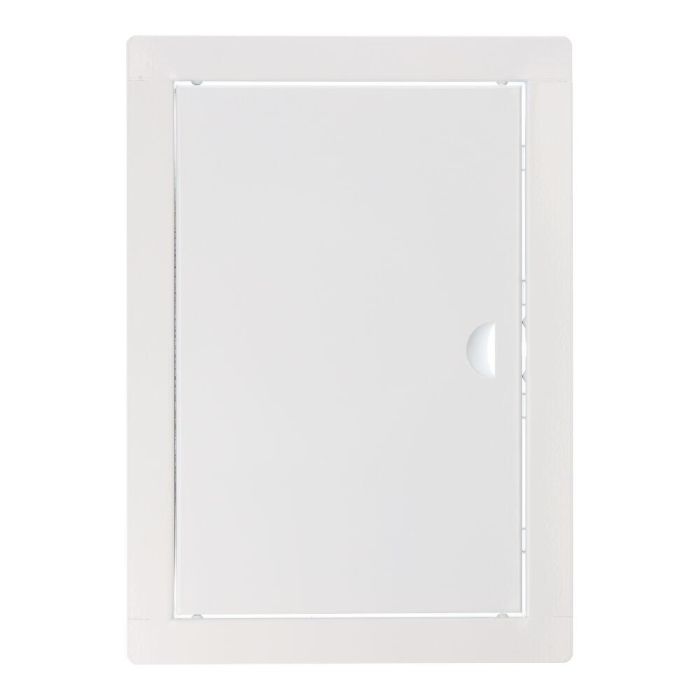 Edm Tapa de registro empotrable rectangular acero 20x30cm blanca 0 Edm Tapa de registro empotrable rectangular acero 20x30cm blanca 0