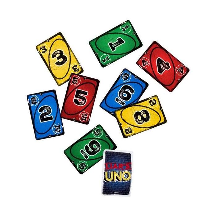 Uno Mentiroso - A partir de 7 años - Apto para niños daltónicos - Mattel Games JLH43