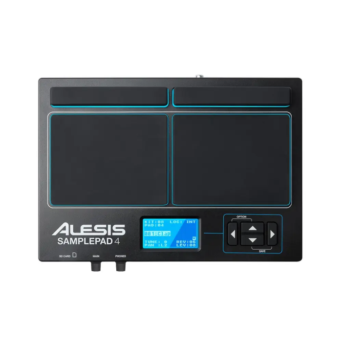 ALESIS SamplePad4 Instrumento de Muestreo y Percusión de 4 Pads con Biblioteca Integrada y Salida USB-MIDI 2