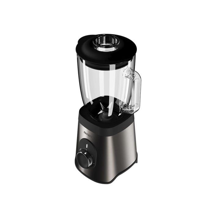 Aiwa Batidora de Vaso ATB-1500 | 1500 W, Jarra de Vidrio 1.5 L, Cuchillas Satoku® | Potente y Duradera para Cocina 1