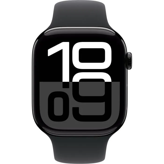 Apple Watch Series 10 GPS - 46 mm - Caja Aluminio Negro Azabache - Correa Deportiva Negra M/L 1