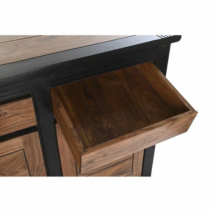 Buffet DKD Home Decor Negro Negro 45 x 86 x 200 cm 5 Buffet DKD Home Decor Negro Negro 45 x 86 x 200 cm 5