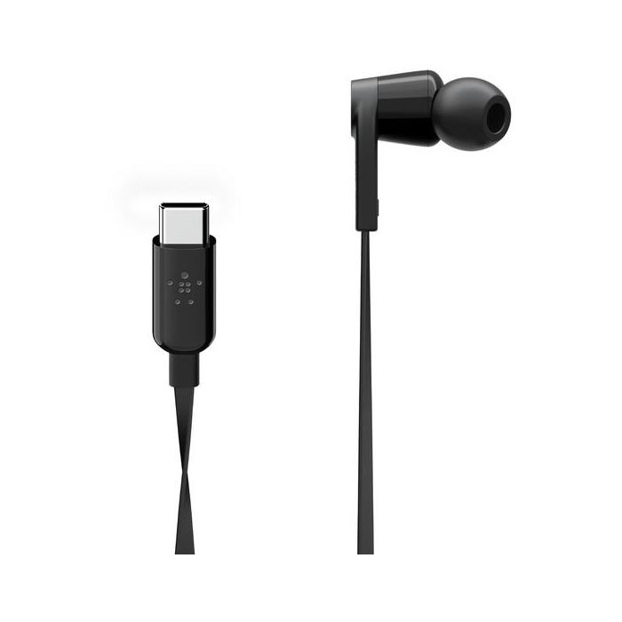 Belkin Auriculares USB-C con Micrófono, Sonido de Alta Fidelidad, Transductores de 10 mm, IPX5, Cable 1.2 m, Incluye Puntas para Oreja 3