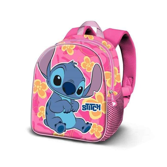 KARACTERMANIA Mochila 3D Preescolar Stitch Disney 31cm con Relieve Frontal y Espalda Acolchada