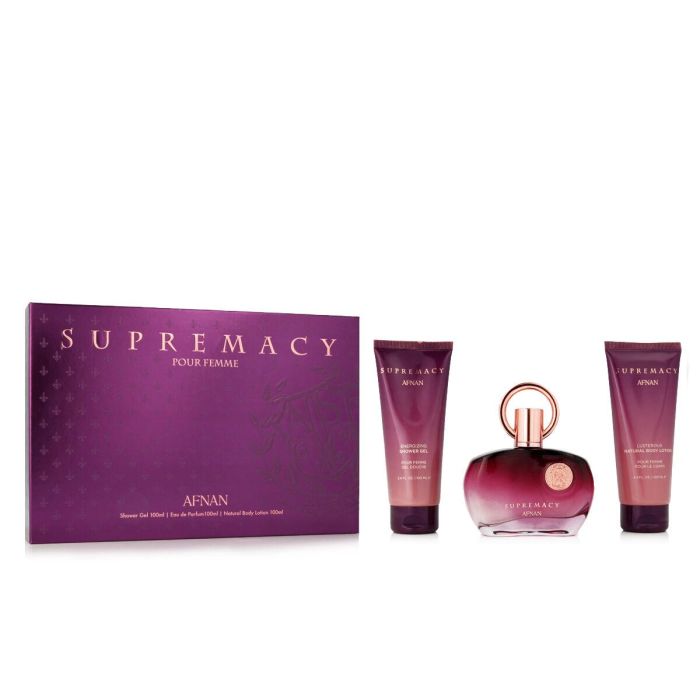 Set de Perfume Mujer Afnan 3 Piezas Supremacy Purple