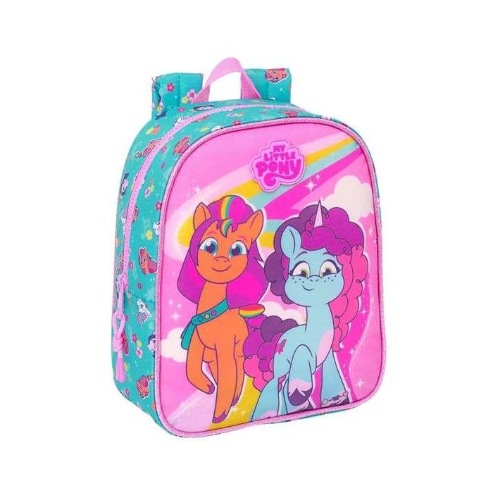 Mochila Escolar My Little Pony Magic Rosa Turquesa 22 x 27 x 10 cm