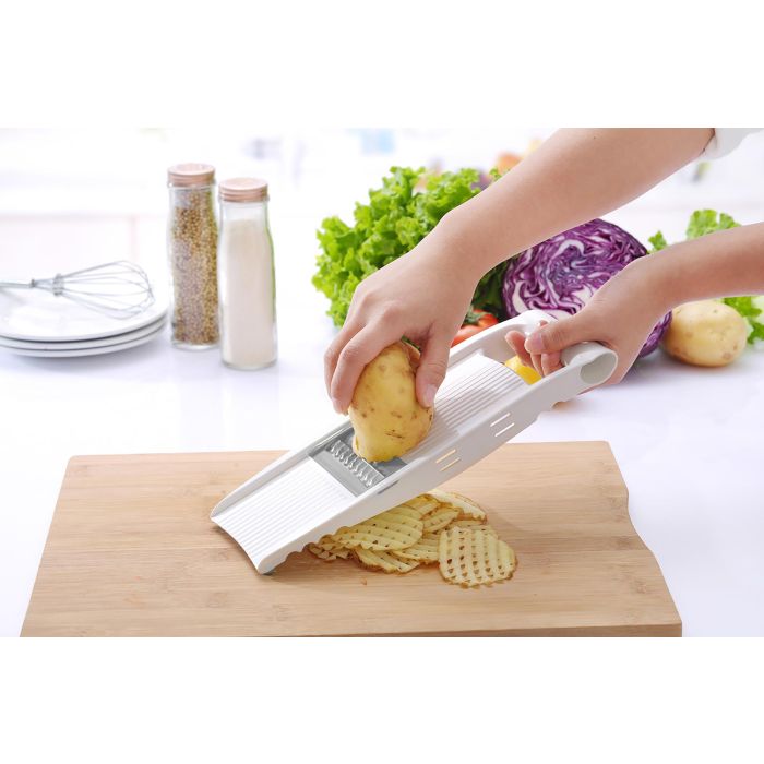 Quttin Mandolina de Cocina con 5 Funciones, 27.8 cm Largo, 11.5 cm Ancho, 3 cm Alto (12 Unidades) 7