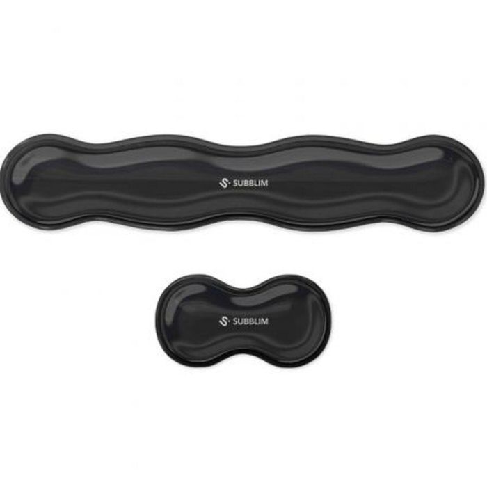 Subblim SUBMP-04E061 Pack de 2 Reposamuñecas Ergo Crystal Flex