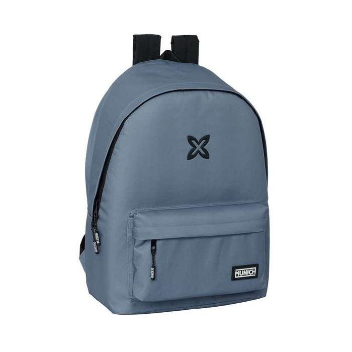 Safta Mochila Doble Portátil 15,6"+USB Munich Básicos Gris 31x44x18 cm 5