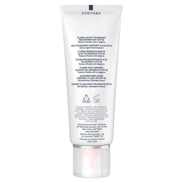Roc Protección Solar Alta Tolerancia SPF50 Fluido Facial para Piel Sensible 50 ml 2