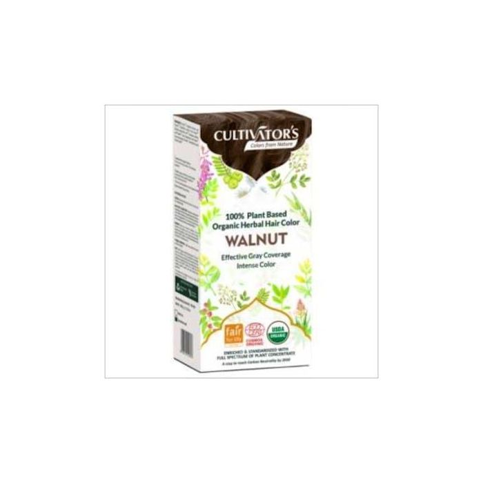 CULTIVATORS Tinte Orgánico Avellana 100g. Coloración Capilar Vegana con Cobertura 100% Canas y Certificación Ecocert