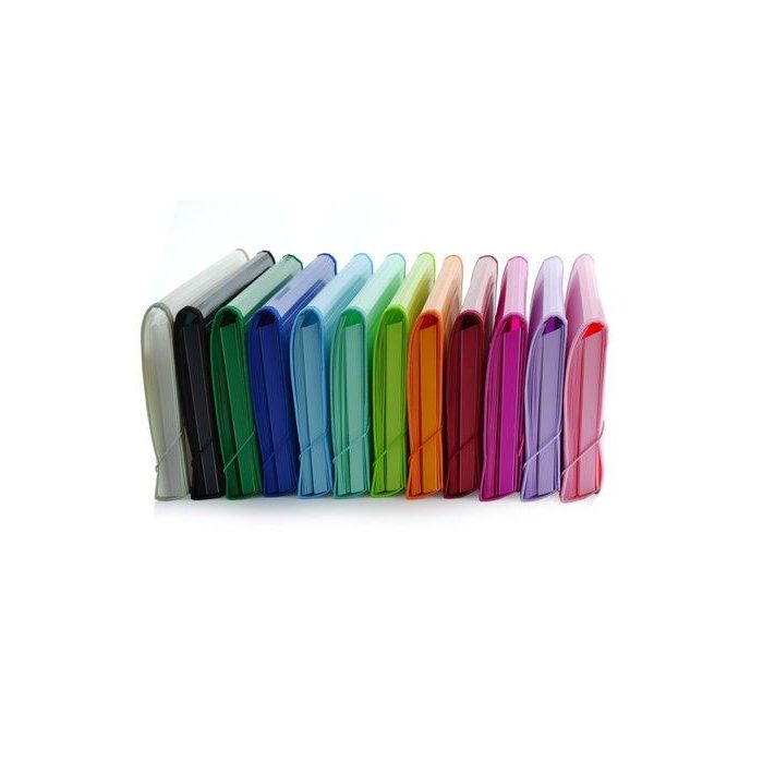 Clasificador Acordeon Office Box Pp Colorline 335X240Mm Plus 12 Dptos.+1 Dpto.Para Block, Con Ribete Y Gomas