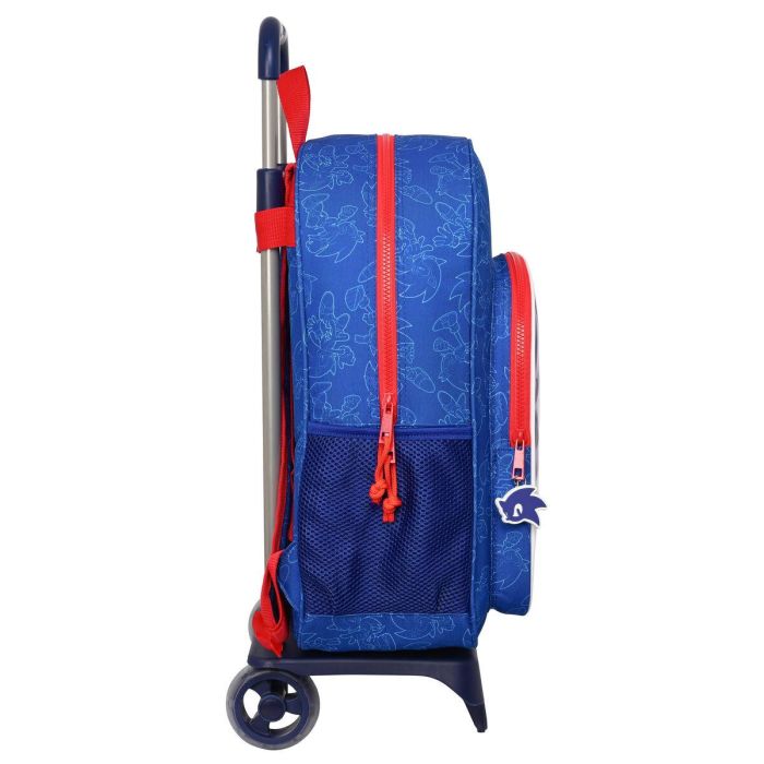 Mochila Escolar con Ruedas Sonic Let's roll Azul marino 33 x 42 x 14 cm 2 Mochila Escolar con Ruedas Sonic Let's roll Azul marino 33 x 42 x 14 cm 2