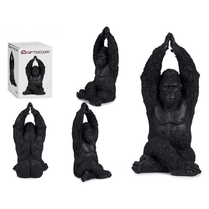 Giftdecor Gorila Manos Hacia Arriba Negro 18x36.5x19.5 cm (4 Unidades) Giftdecor Gorila Manos Hacia Arriba Negro 18x36.5x19.5 cm (4 Unidades)