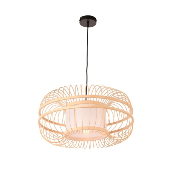 SKD-P80041 Lámpara Colgante Burgas de Bambú Natural - Diseño Mediterráneo, Boho-Chic para Salón, Comedor, Dormitorio E27 3 SKD-P80041 Lámpara Colgante Burgas de Bambú Natural - Diseño Mediterráneo, Boho-Chic para Salón, Comedor, Dormitorio E27 3