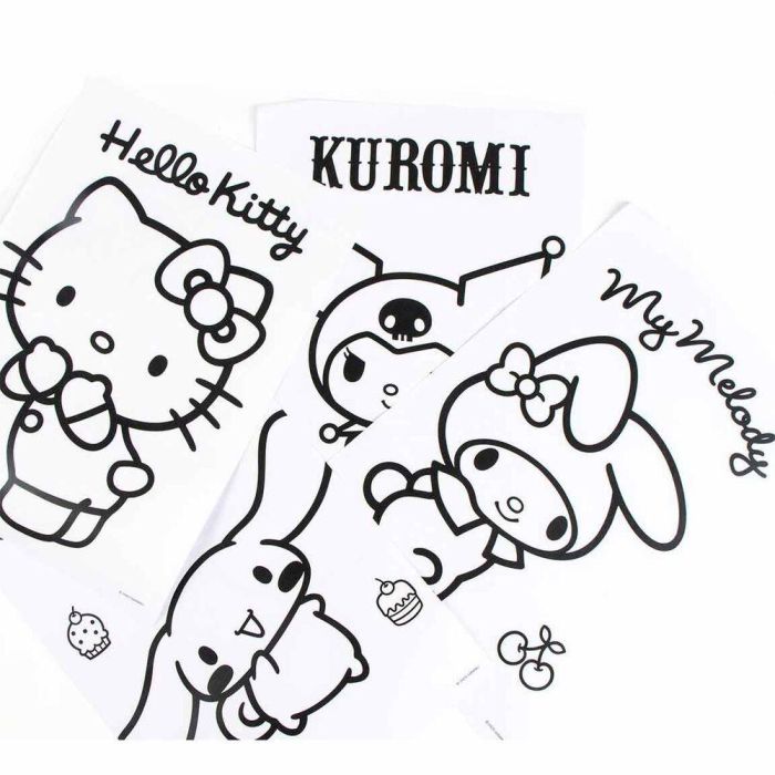 Set de Dibujo Hello Kitty Blanco 3 Set de Dibujo Hello Kitty Blanco 3