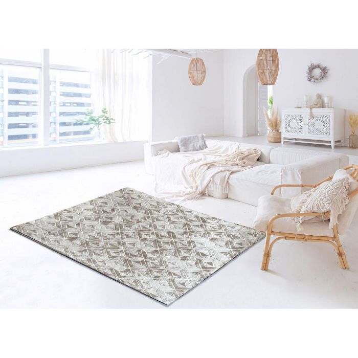 Alfombra Romimex Beige Chenille 140 x 200 x 1 cm 1