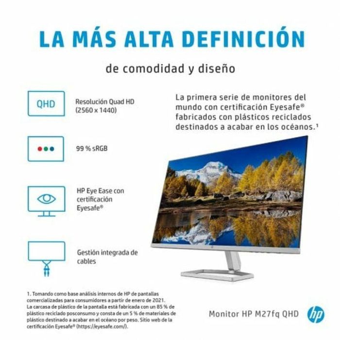 Monitor HP M27fq 27" LED IPS Flicker free 75 Hz 50-60 Hz 2 Monitor HP M27fq 27" LED IPS Flicker free 75 Hz 50-60 Hz 2