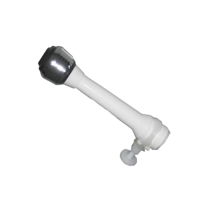 Metaltex Atomizador Ducha para Grifos sin Rosca Ø21mm Interior 150mm con Abrazadera y 2 Funciones (Chorro-Ducha) Cromado Plástico ABS 0 Metaltex Atomizador Ducha para Grifos sin Rosca Ø21mm Interior 150mm con Abrazadera y 2 Funciones (Chorro-Ducha) Cromado Plástico ABS 0