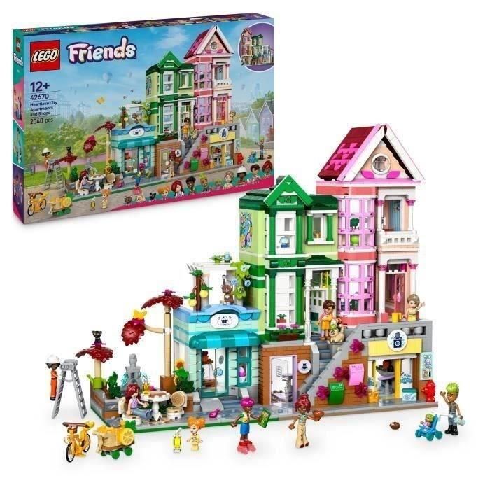LEGO Friends 42670 Apartamentos y tiendas de Heartlake City Juego creativo para niñas LEGO Friends 42670 Apartamentos y tiendas de Heartlake City Juego creativo para niñas