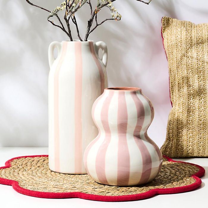 Home Deco Factory Jarrón Dolce Vita, Jarrón de Cerámica, Altura 15 cm, Decoración de Hogar 6