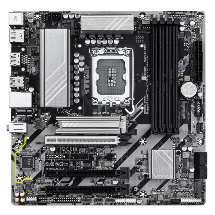 Gigabyte 9MB86MDS3-00-G10 Placa Base B860M DS3H Socket LGA1851 Intel B860 DDR5 Micro ATX, 2x M.2 PCIe 4.0, HDMI, DisplayPort 1