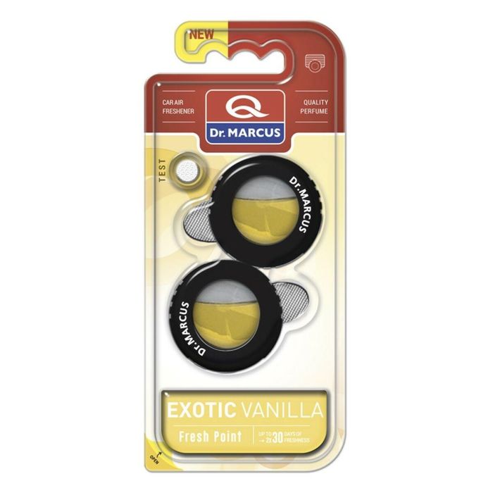 Ambientador para Coche Dr Marcus FRESH POINT EXOTIC VANILLA Vainilla 2,5 ml Plástico (2 Unidades) 1 Ambientador para Coche Dr Marcus FRESH POINT EXOTIC VANILLA Vainilla 2,5 ml Plástico (2 Unidades) 1