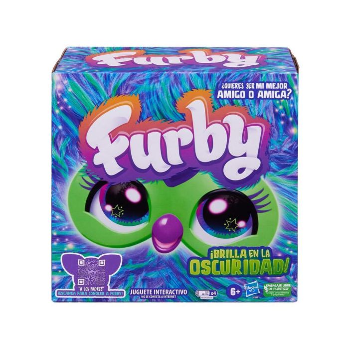 Hasbro F8901 Furby Galaxy Aurora Furbealls, Juguete Interactivo con Voz, Brilla Oscuridad, +600 Reacciones en Español 2
