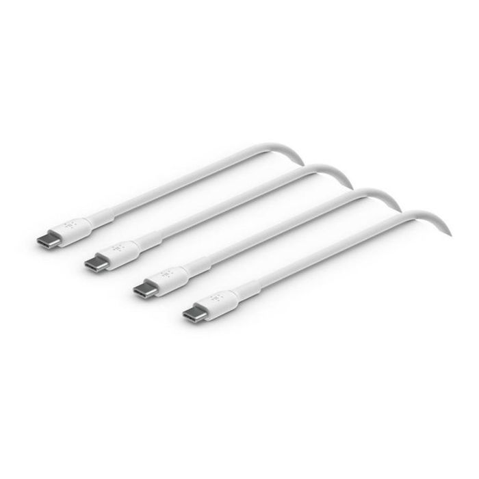 Belkin CAB003bt1MWH2PK - Cable USB-C a USB-C Boost Charge de 1m, carga rápida, pack de 2, blanco