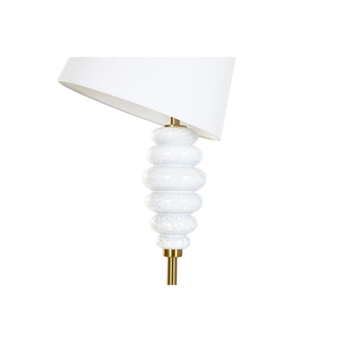 Lampara Pie Glam DKD Home Decor Blanco Dorado 43 x 170 x 43 cm 5 Lampara Pie Glam DKD Home Decor Blanco Dorado 43 x 170 x 43 cm 5