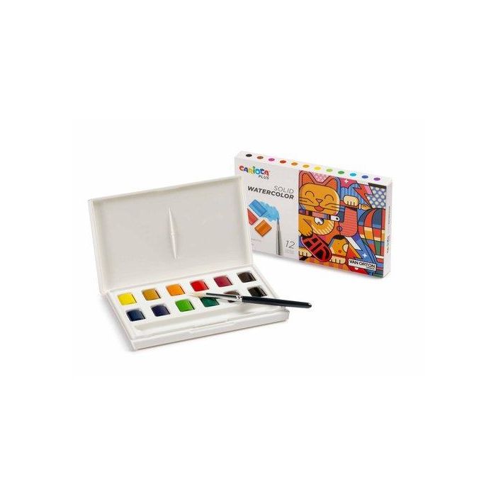 Acuarelas Carioca Plus Caja De 12