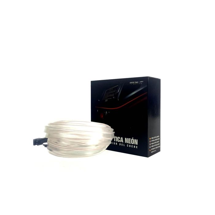 Occ Sport OCCLED09 Tira de Alambre de Neón de Fibra Óptica Color Blanco, 3 Metros 8