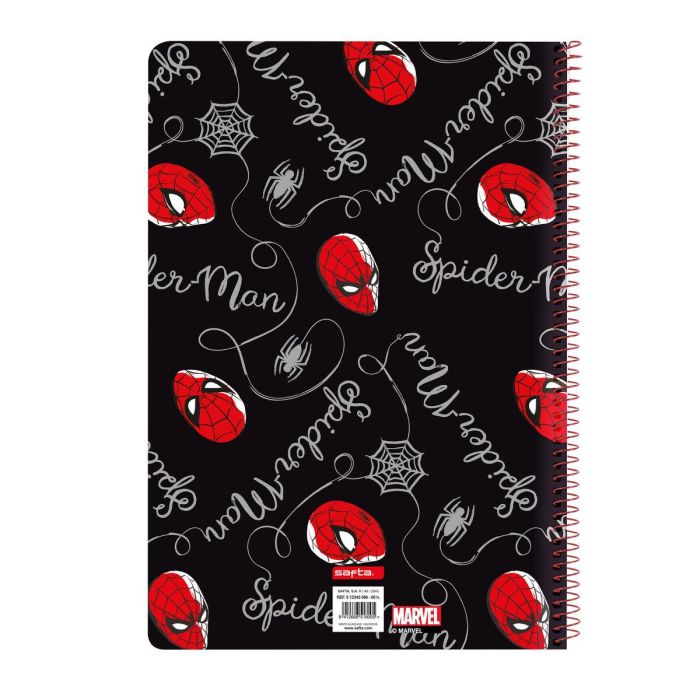 Libreta folio 80 h. tapas duras spider-man "hero" 21,5x31x1 1