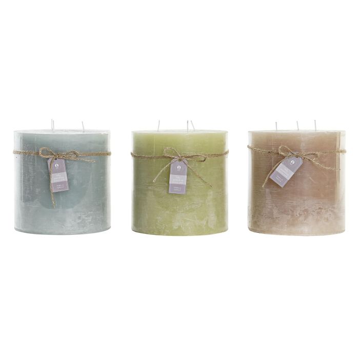 DKD Home Decor Vela Básicos Cera Cúbica 15x15x15 cm Marrón y Verde (6 Unidades) con 120 Horas Duración 0 DKD Home Decor Vela Básicos Cera Cúbica 15x15x15 cm Marrón y Verde (6 Unidades) con 120 Horas Duración 0
