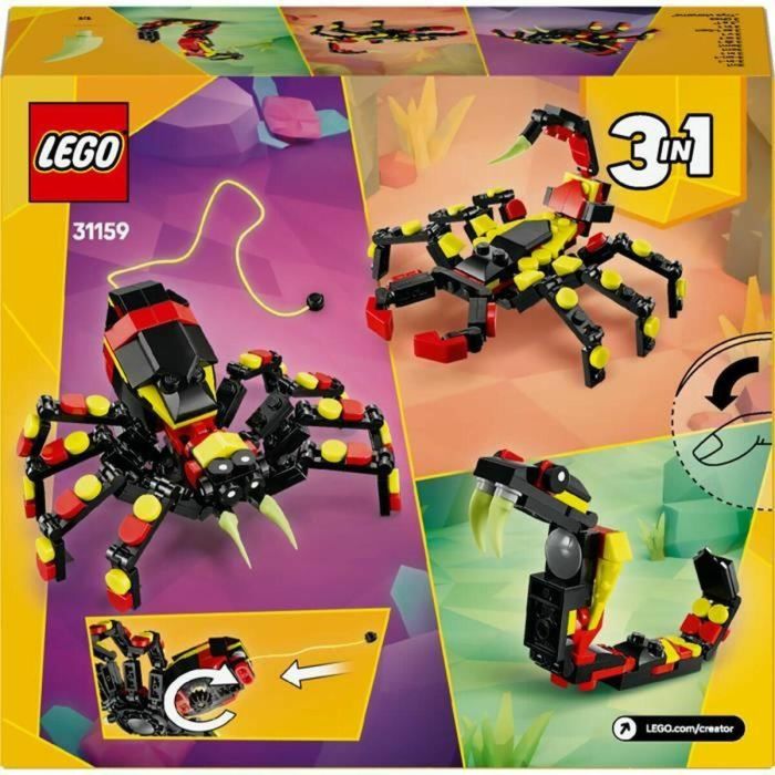 LEGO 31159 Creator Animales Salvajes 3 en 1: Araña Sorprendente - Juego de Construcción Niños +7 Años 1