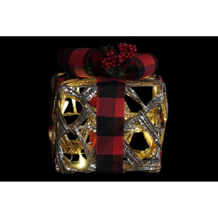 Regalo Navidad Alpina DKD Home Decor Natural Rojo 25 x 30 x 25 cm Set de 3 1 Regalo Navidad Alpina DKD Home Decor Natural Rojo 25 x 30 x 25 cm Set de 3 1